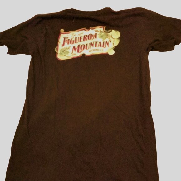 Figueroa Mountain Brewing Co Black T Shirt Size L Large Craft Beer Tee - Picture 2 of 6